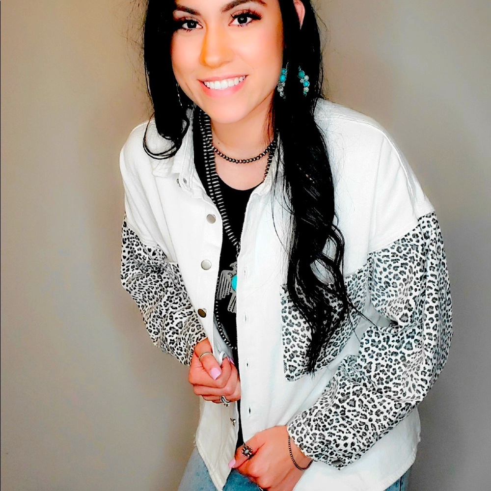 White Leopard Jacket